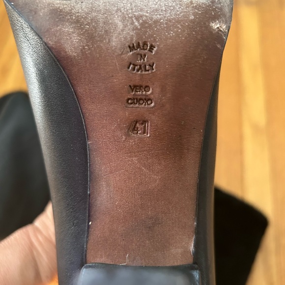 Studio Pollini Leather sheepskin Boots for Women - Picture 2 of 4